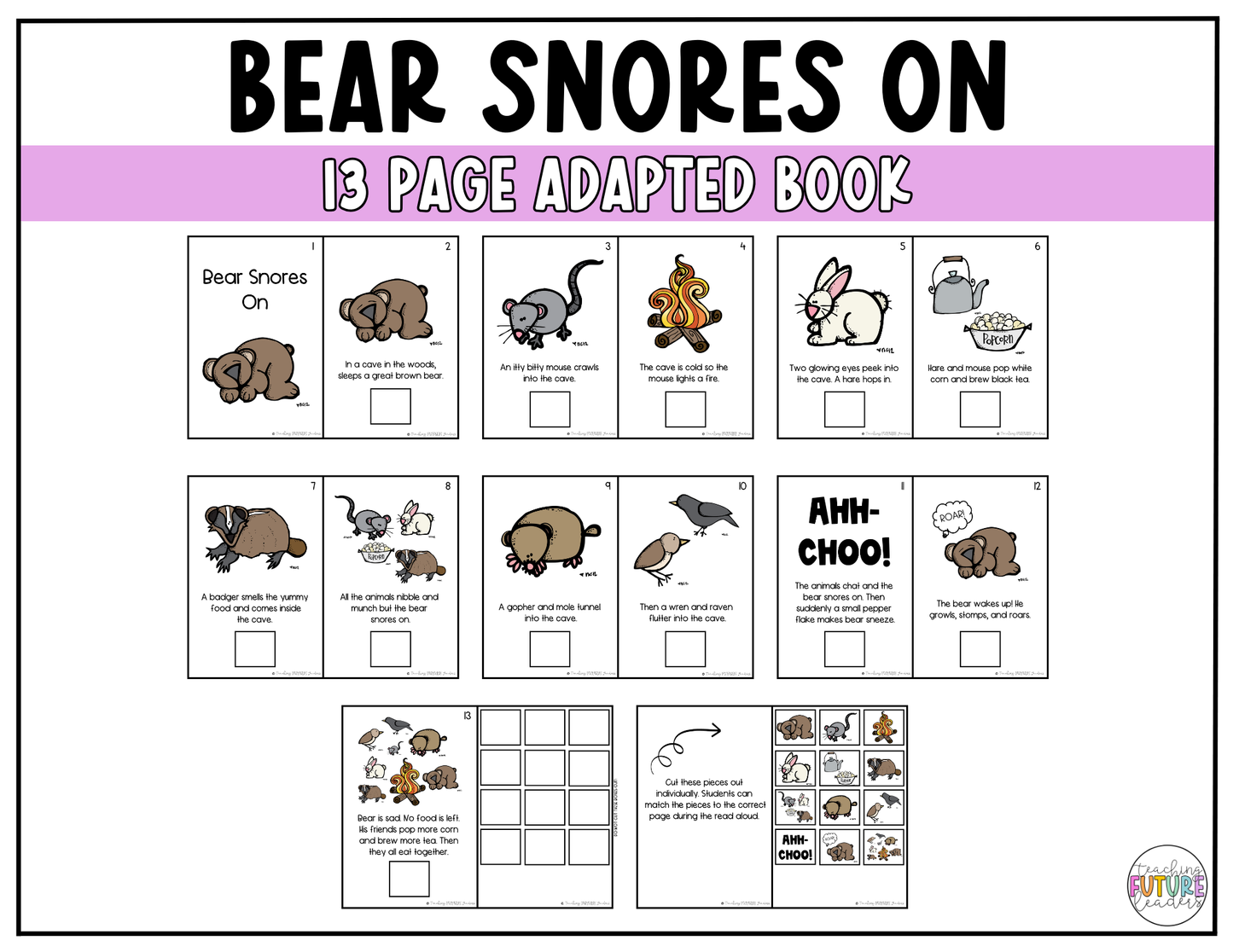 Bear Snores On Adapted Book