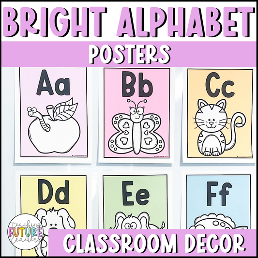 Bright Alphabet Posters | Bright Classroom Decor