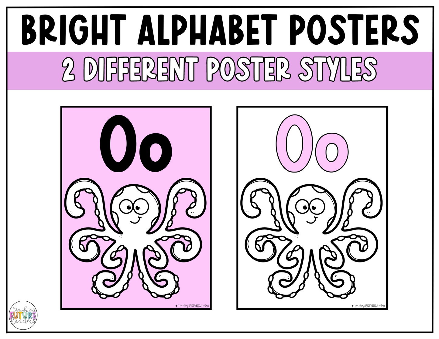 Bright Alphabet Posters | Bright Classroom Decor