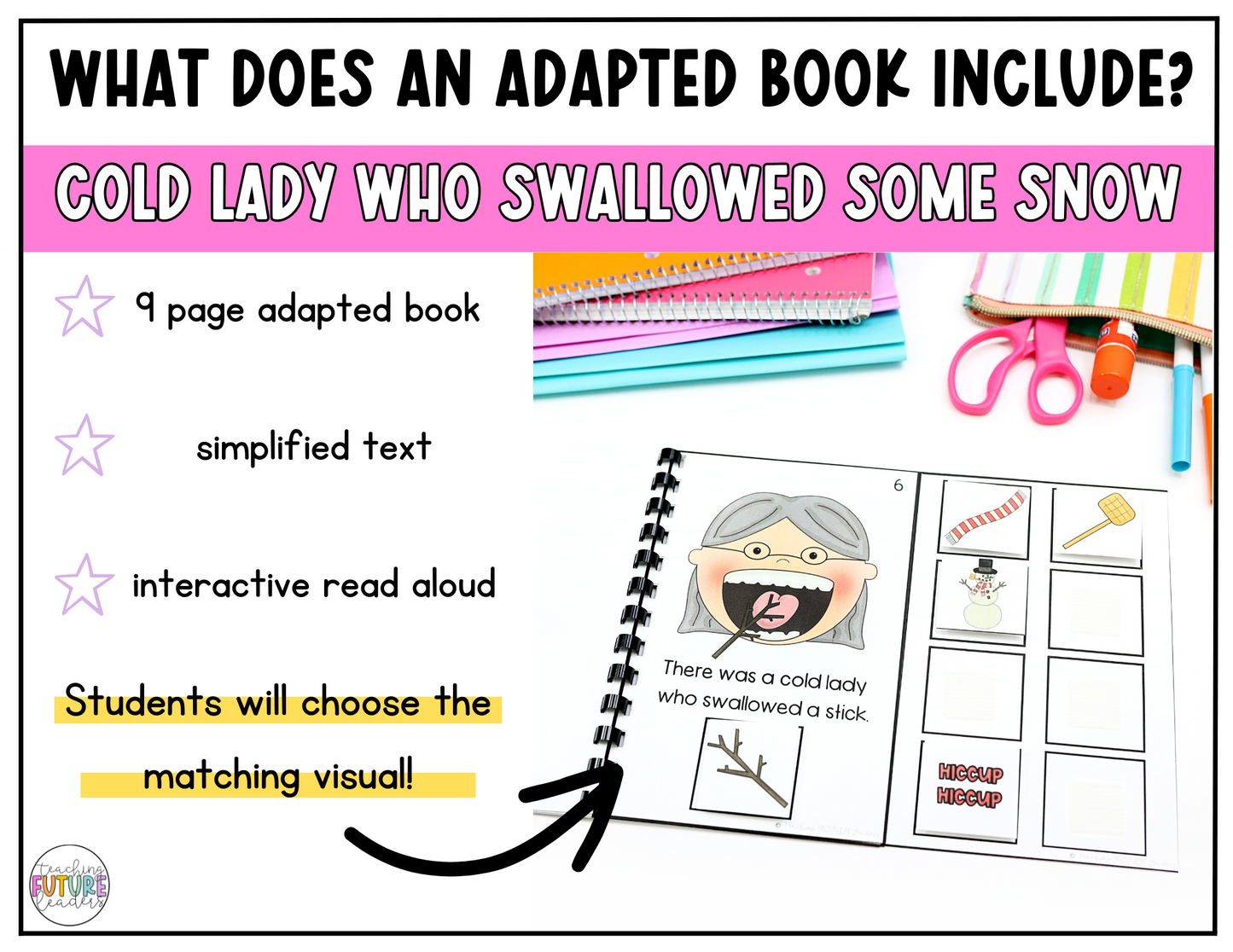 There Was a Cold Lady Who Swallowed Some Snow Adapted Book