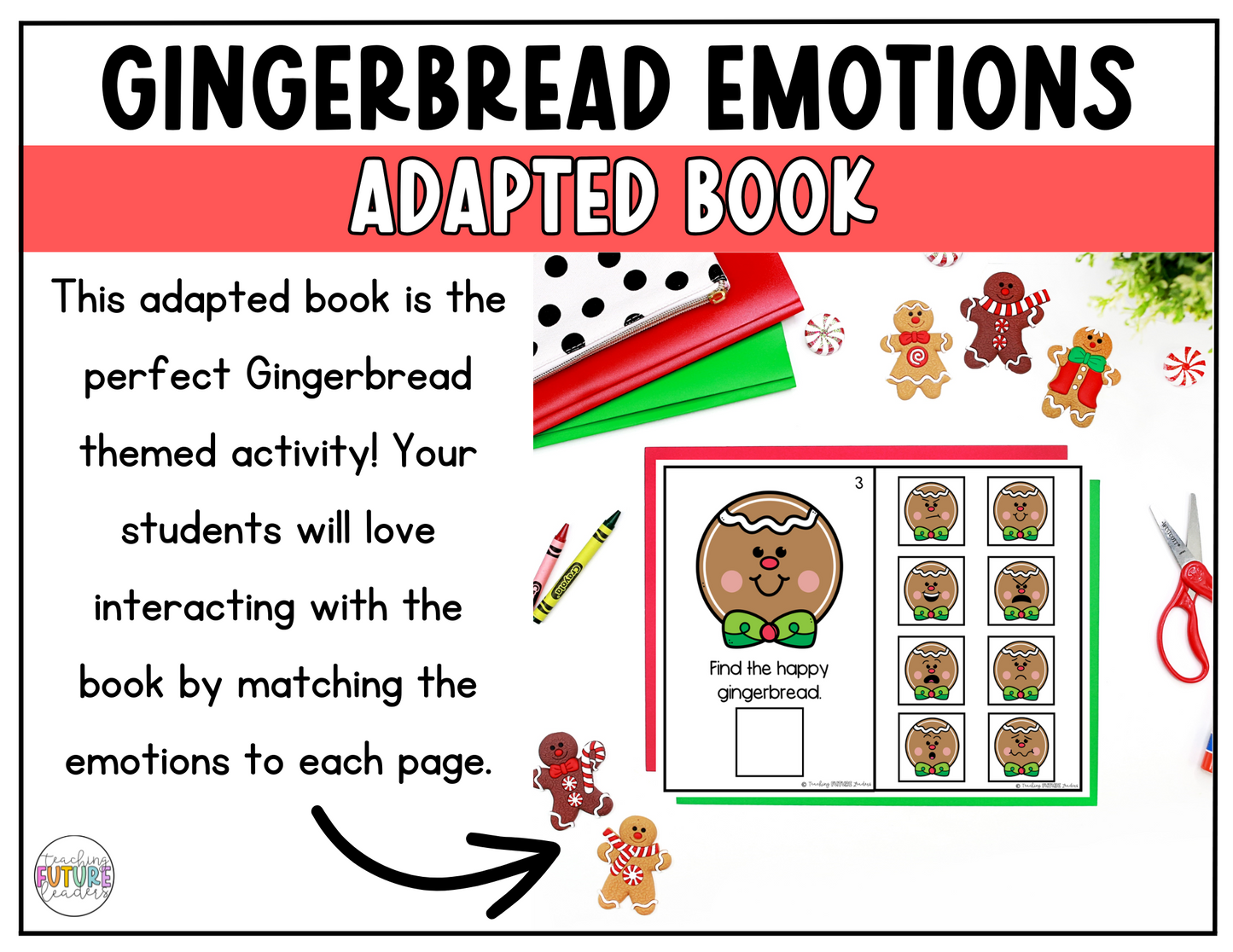 Gingerbread Emotions Adapted Book