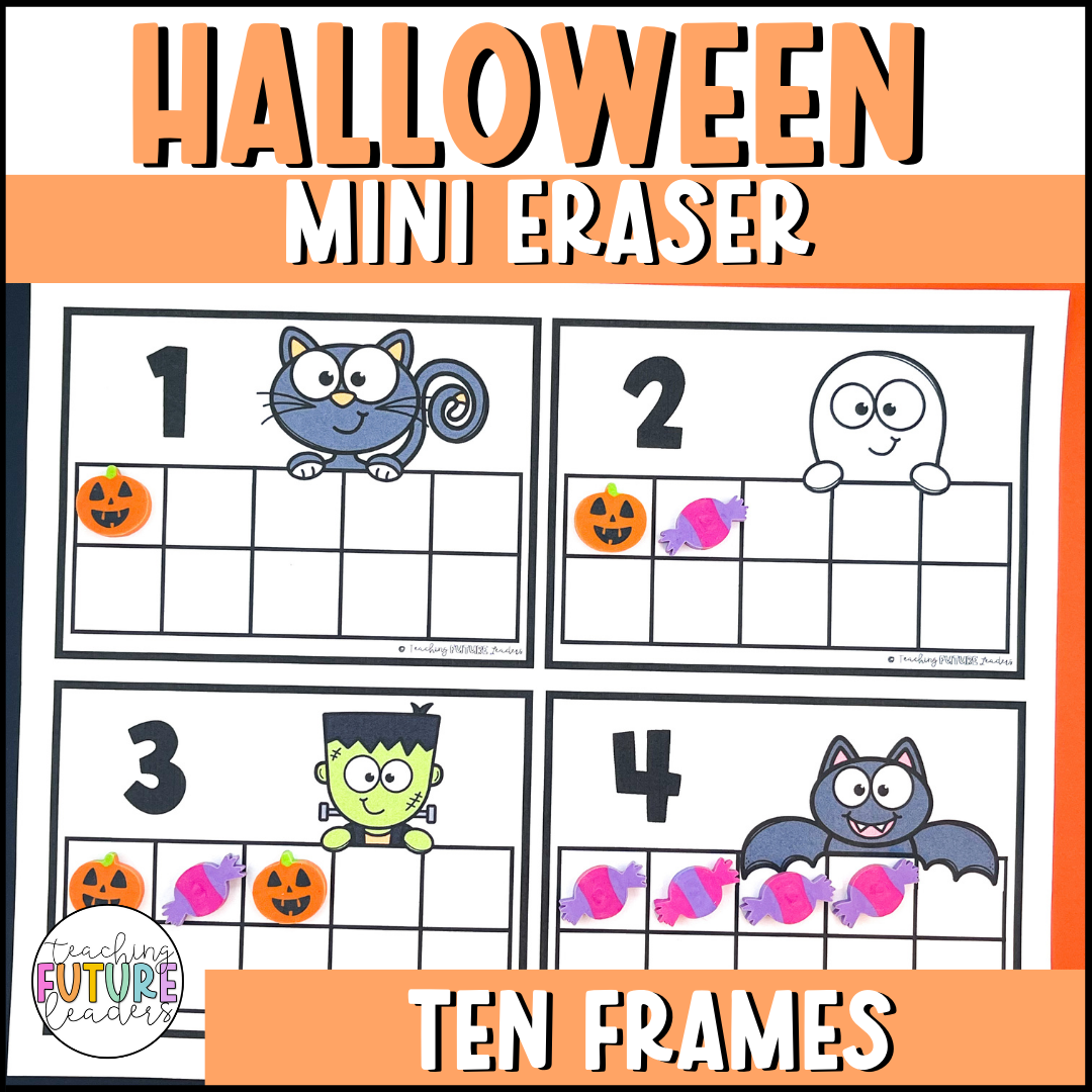 Halloween Mini Eraser Ten Frames