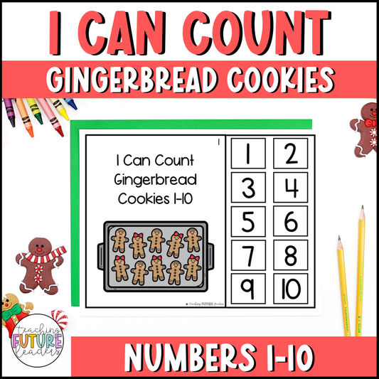 I Can Count Gingerbread Cookies Numbers 1-10