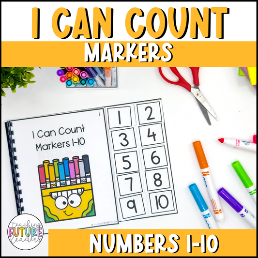 I Can Count Markers Numbers 1-10