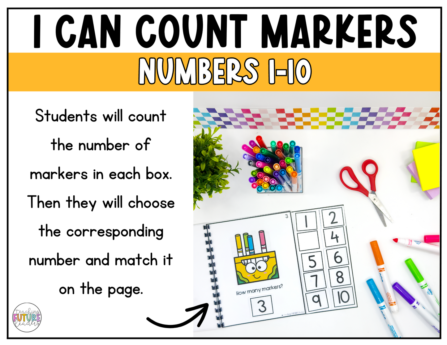 I Can Count Markers Numbers 1-10