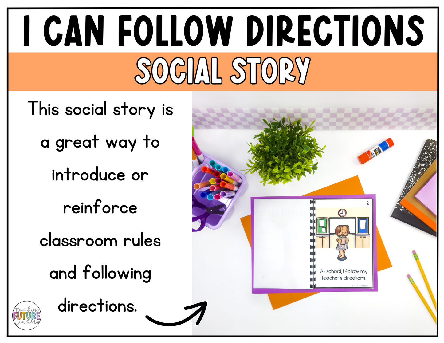 I Can Follow Directions Social Story