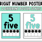 Bright Number Posters