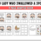 There Was an Old Lady Who Swallowed a Spoon Adapted Book