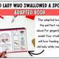 There Was an Old Lady Who Swallowed a Spoon Adapted Book