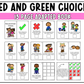 Red and Green Choices Adapted Book