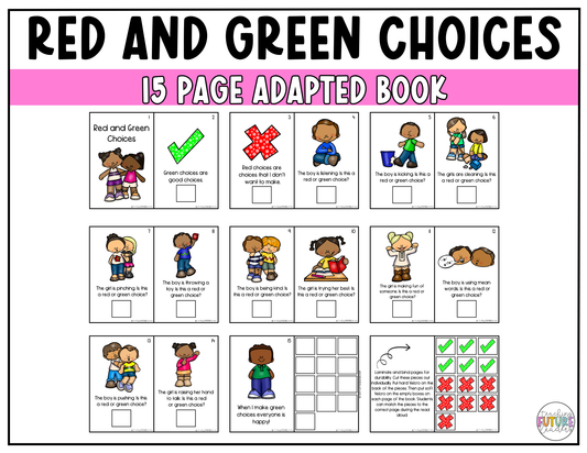 Red and Green Choices Adapted Book