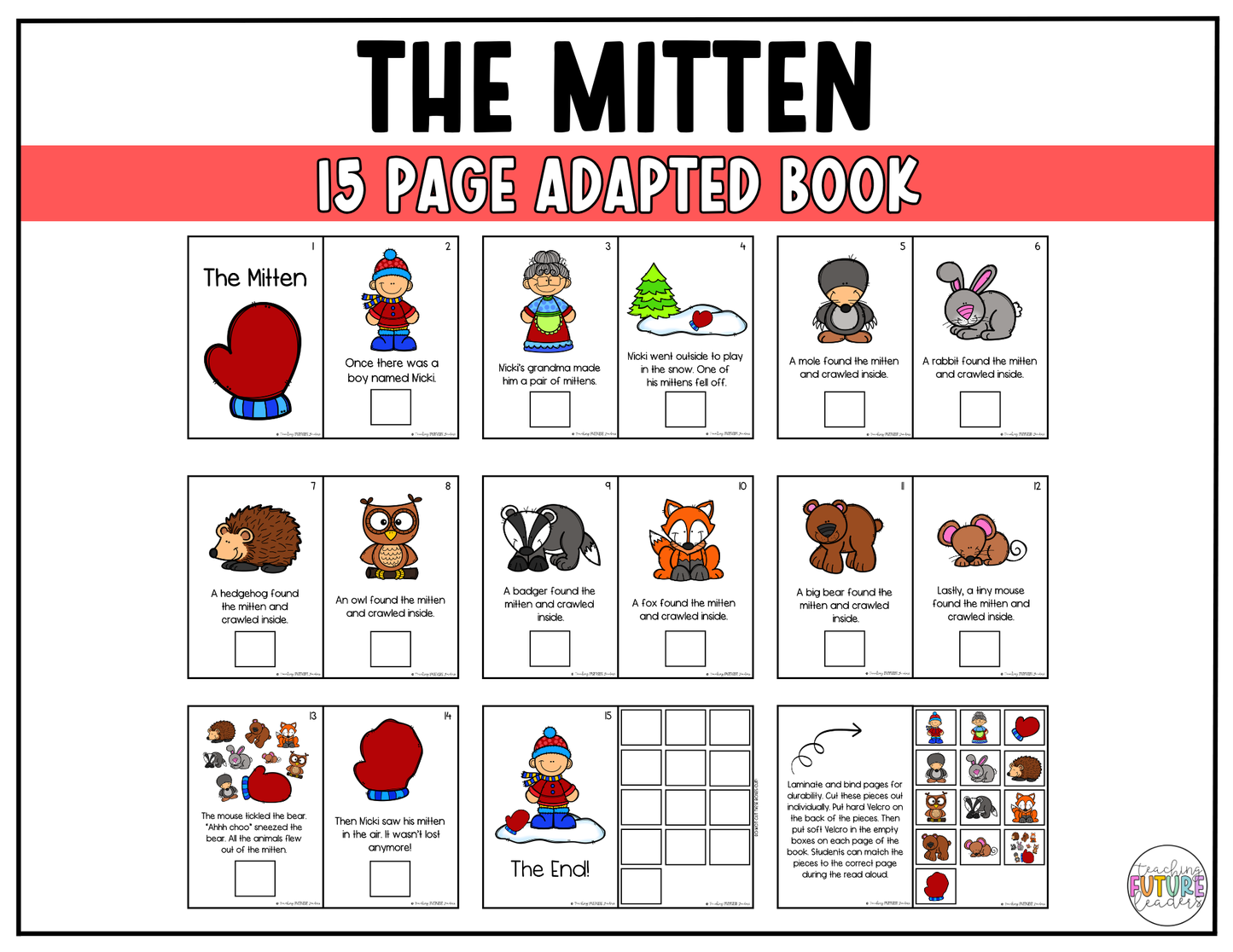 The Mitten Adapted Book