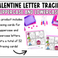 Valentine Letter Tracing Task Cards